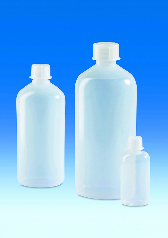 Bottle PE-LD, 250 ml, PP cap GL25, high sh., 12pcs