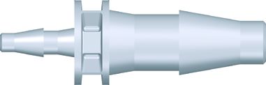 Tube connector 1,6 mm - 4,0 mm, PP