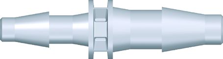 Tube connector 4,0 mm - 3,2 mm, PP