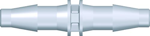 Tube connector 4 mm - 4 mm, white nylon