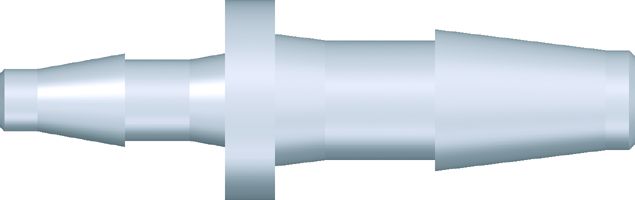 Tube connector 4,0 mm - 6,4 mm, PP