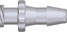 Luer lock female - 4,8 mm tube fitting, nylon