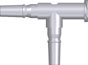 T-stykke, 2 luer han - 1 Luer lock hun, PP