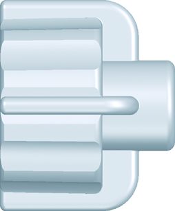Male Large Bore Connector, Plug, Nylon
