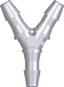 Tube connector Y 4,0 mm, white nylon