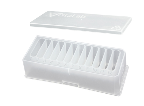 Reagent reservoir, 12x5ml, with lid, 10 pcs