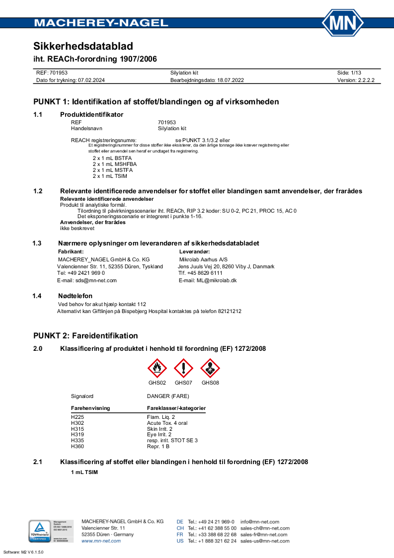 

Silylation kit, 2x1ml MSTFA2x1ml BSTFA2x1ml TSIM2x

