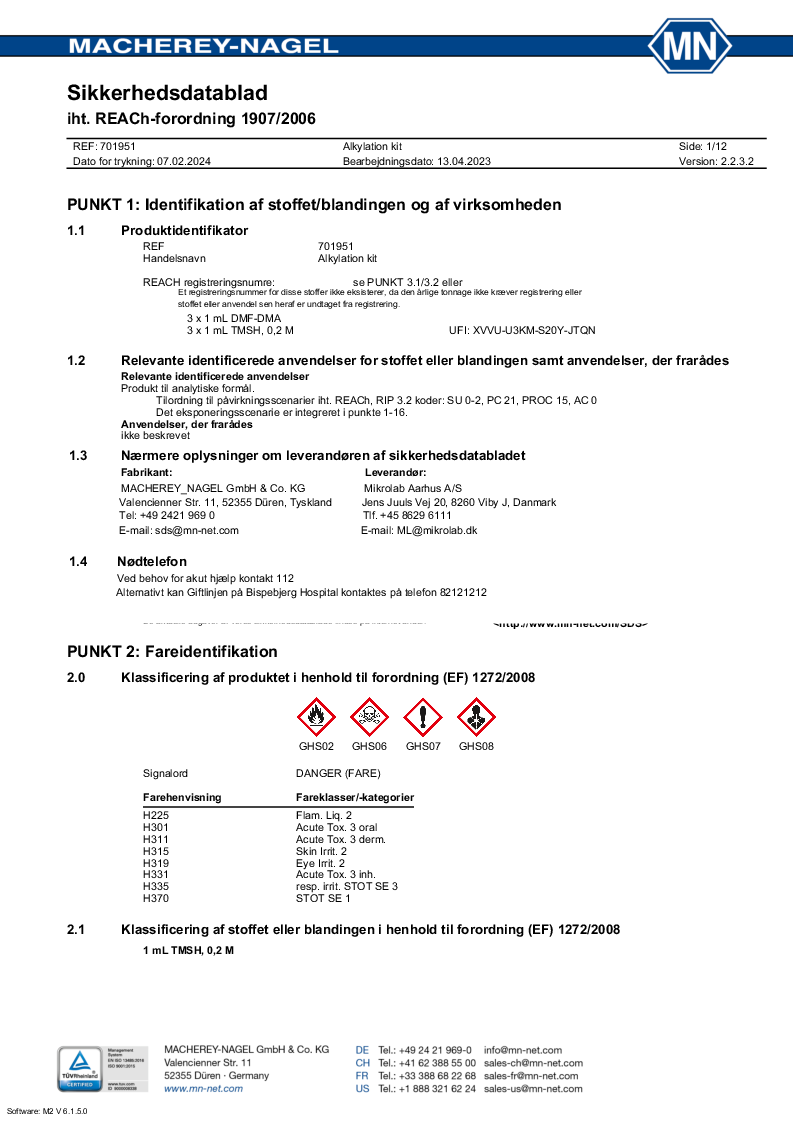 

Alkylation kit, 3x1ml TMSH3x1ml DMF DMA


