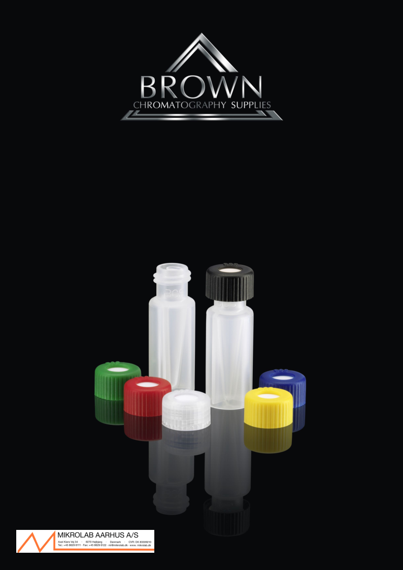 

Brown Chromatography Catalog 2013 ML

