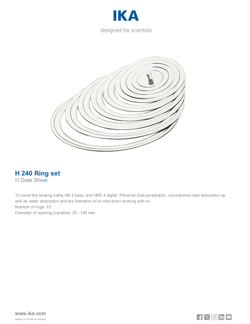 

Data Sheet H 240 Ring set

