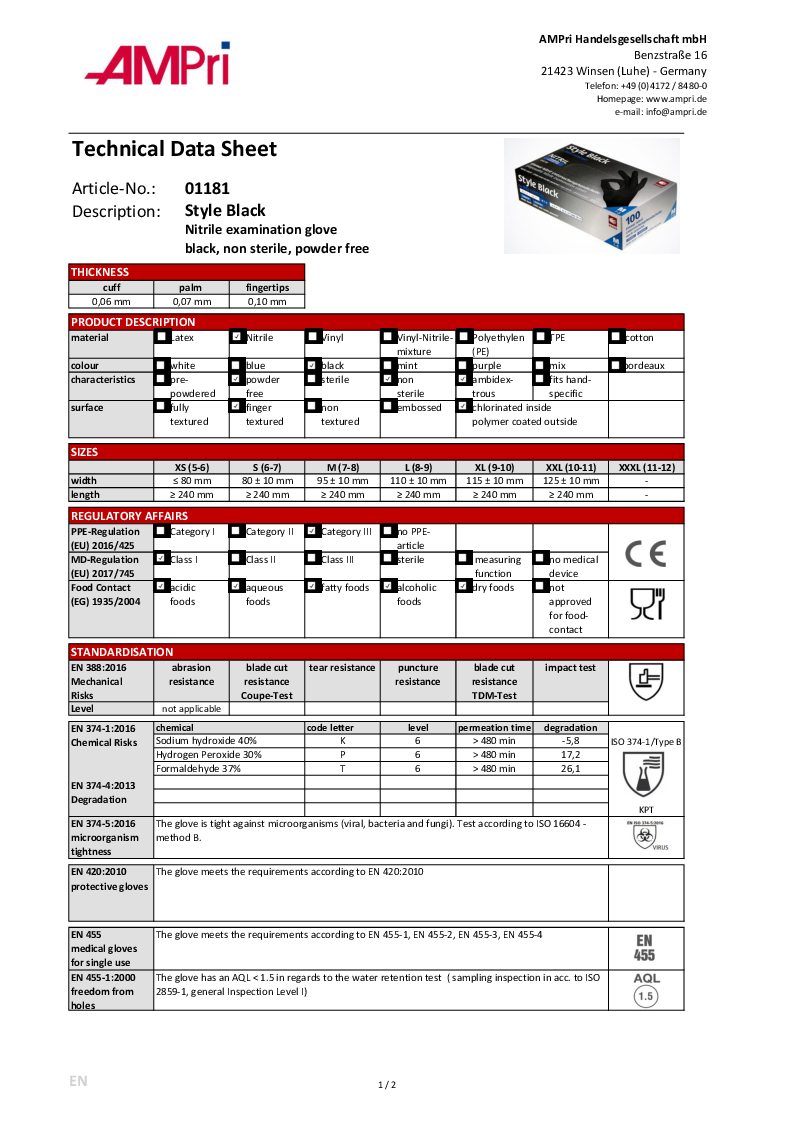 

Technical Data Sheet

