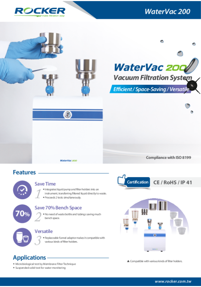 

WaterVac 200 Vacuum Filtration System

