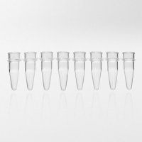 PCR tubes 0.2 ml natural PP strips w/8 tubes without caps PCR ready 6.000G
