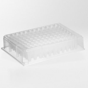 Deep Well Plates PP 0.5 ml 96 round wells V-shape RNase-, DNase og Pyrogen free, natural