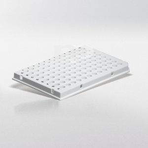 PCR plate 96 wells 0.2 ml low profile half skirt white PP