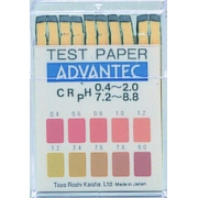 Testpapir pH 0.4 - 2 og 7.2 - 8.8 blok strimler str. 7 x 70 mm