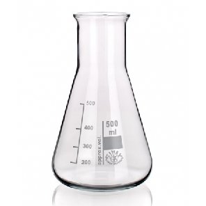 Erlenmeyer flask 25 ml wide neck - graduated