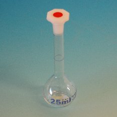 Volumetric flask 25 ml NS 10/19 Duran glass class A