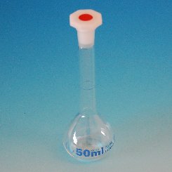 Volumetric flask 50 ml NS 12/21 Duran glass class A