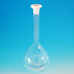 Volumetric flask 1000 ml NS 24/29 Duran glass class A