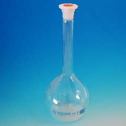 Volumetric flask 2000 ml NS 29/32 Duran glass class A