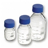 Glass Bottle 500 ml GL45 with blue cap