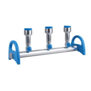 MultiVac 310-MS 3 Places Aluminum  Manifold with No. 8 stopper x 3