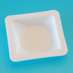 Weighing dishes PS 7 ml sqared white 41 x 41 x 8 mm