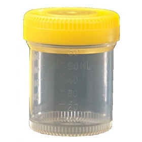 Container PP 60 ml screw cap with double sealing