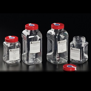 Bottle PET 1000 ml sterile R with 24 mg thiosulfate for water sampling