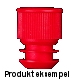 Stopper for tube 12/13mm red