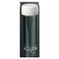 Container PS 30 ml 25 x 90 mm with mounted screw cap