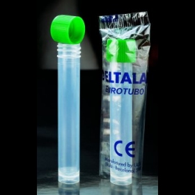 Test tube PP 12 ml 15 x 102 mm skirted and with screw cap Sterile EO