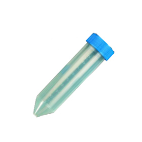 Centrifugerør PP 50 ml med låg og støbte inddelinger. Pakket i poser á 100 stk. 7000 G Steril R