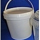 Bucket 2.3 liter white PP w/handle w/o lid ø 156/138 mm h: 148 mm