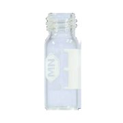 N10 vial for screw cap 1.5 ml 11.6 x 32 mm clear glass with graduation and label