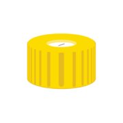 Skruelåg til N9 vial Silikone/PTFE forskåret 1,0 mm