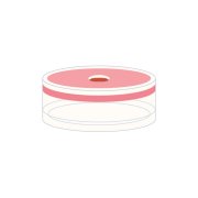 Snap låg til N20 vial-PE Gummi/TEF 1,3 mm septum