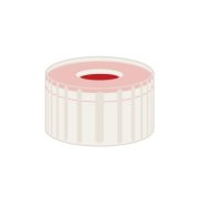 Screw cap for N9 vial PTFE/Silicone/PTFE 1.0 mm septum