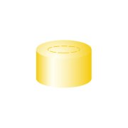 Crimp låg til N13 vial center tear off  Butyl/PTFE 2,0 mm septum