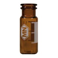 N11 vial for snap cap 1.5 ml 11.6 x 32 mm amber glass with graduation and label