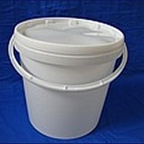 Bucket 10,6 liter white PP w/handle w/o lid  ø 265/226 mm h: 265 mm