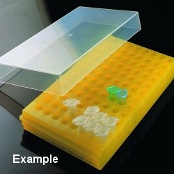 Rack for 96 pcs. 0.5 ml micro tubes or 96 pcs. 1.5/2ml micro tubes green