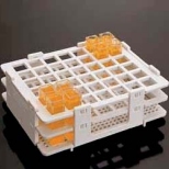 Rack PP for 42 pcs. cuvettes 128 x 105 x 43 mm