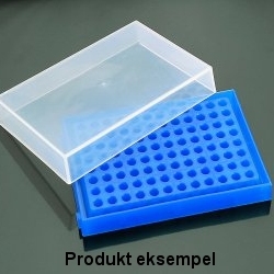 PCR rack til 96 stk. 0.2 ml rør eller  strips med låg grøn