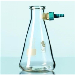 Suction flask 2000 ml with plastic hose nipple Duran glas