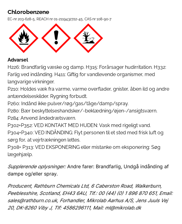 Hazard label