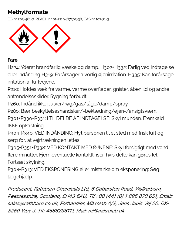 Hazard label