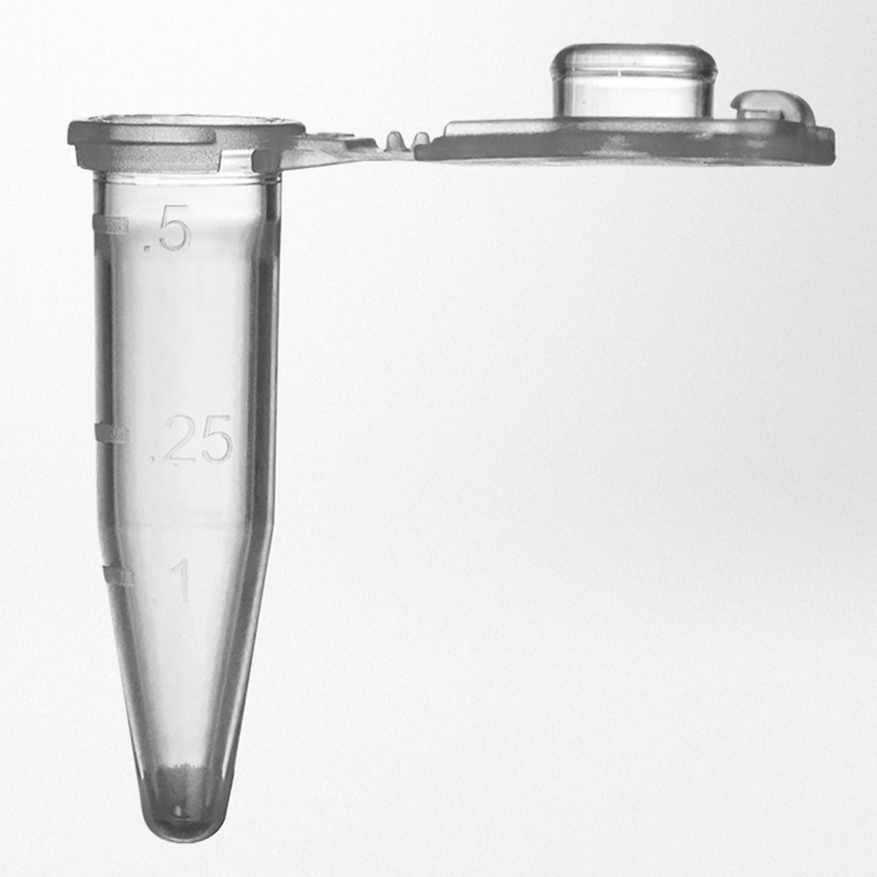 Mikrorør PP 0.5 ml vedhæftet låg  safelock natur max 30.000G