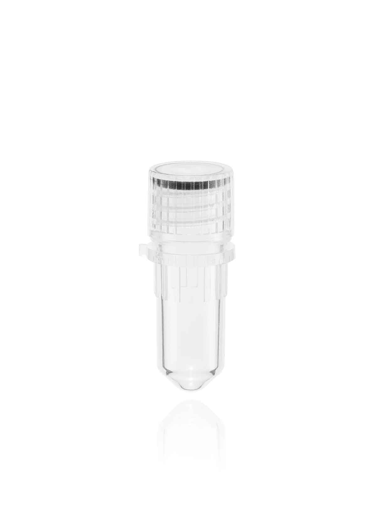 Micro tubes PP 0.5 ml with enclosed screw cap with o-ring